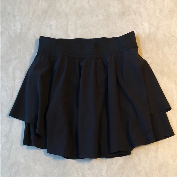Lululemon Court Rival High Rise Tennis Skirt Lightweight Black Long Size 6 - Picture 5 of 16